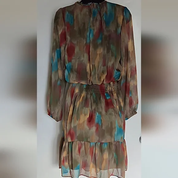 Lola Grace Long Sleeve Multicolor Ruffle Dress - Picture 7 of 9